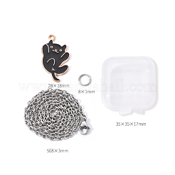 Alloy Enamel Pendant Necklaces&nbsp;NJEW-YW0001-02