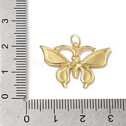 ラックメッキ真鍮エナメルペンダント  丸カン付き  カドミウムフリー＆鉛フリー  長持ちメッキ  18KGP本金メッキ  バタフライチャーム  ミックスカラー  18x26.5x1.2mm  穴：3.5mm&nbsp;KK-G504-04G
