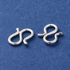 925 Sterling Silver S Shape Clasps&nbsp;LS-STER-K177-07A-S