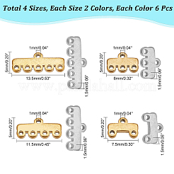 48Pcs 8 Style 304 Stainless Steel Chandelier Component Links&nbsp;STAS-HY0001-37