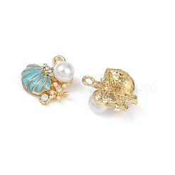 Brass Alloy Pendants&nbsp;KK-R226-10G-02