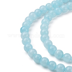 Natural Yellow Jade Beads Strands&nbsp;JBR6mm-4
