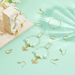 Brass Hoop Earring Findings&nbsp;KK-HS0002-07