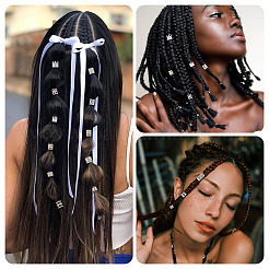 170個 17スタイル アイロンヘアコイルカフス  ヘアコイルカフス  混合図形  銀  9~23x8~12mm  内径：7~10.5mm  10個/スタイル&nbsp;OHAR-TA0001-12S