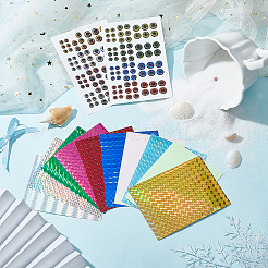 20 Sheets 12 Styles PVC Plastic Fishing Lures Sticker&nbsp;DIY-FG0003-01