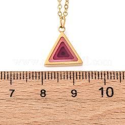 304 Stainless Steel Geometric Pendant Necklaces for Women&nbsp;NJEW-M106-02C-G