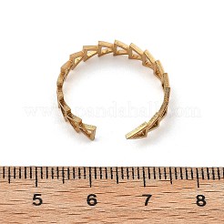 Triangle 304 Stainless Steel Open Cuff Ring for Women&nbsp;LS-RJEW-M049-01G-04