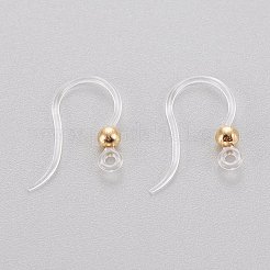 Eco-Friendly Plastic Earring Hooks&nbsp;STAS-K203-03G
