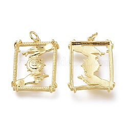 Brass Pendants&nbsp;ZIRC-I048-01G