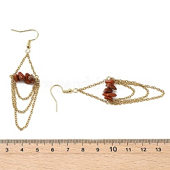 Natural Gemstone Dangle Earrings&nbsp;EJEW-JE07287