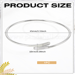 1Pc Alloy Plain Bangles for Women&nbsp;BJEW-LP0004-08P