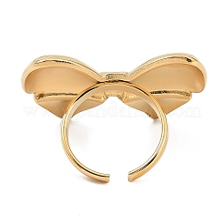 304 Stainless Steel Open Cuff Rings for Women&nbsp;RJEW-A049-01D-G