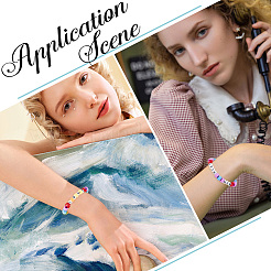 DIY Imitation Plastic & Acrylic Beads Bracelet Jewelry Making Kits&nbsp;DIY-SP0002-80