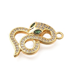 Brass Micro Pave Cubic Zirconia Pendants&nbsp;X1-KK-B147-06B-G
