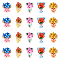 20Pcs Opaque Resin Cabochons&nbsp;CRES-TA0001-85