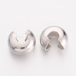 Brass Crimp Beads Covers&nbsp;X-EC266-2NF