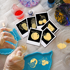 9Pcs Nickel Self-adhesive Picture Stickers&nbsp;DIY-WH0450-189