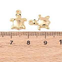 Brass Micro Pave Cubic Zirconia Charms&nbsp;KK-A284-11B-G