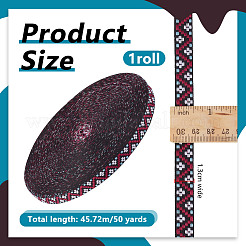 National Style Polyester Ribbons&nbsp;SRIB-WH0011-309B