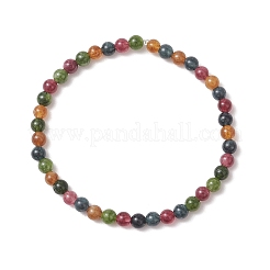 Natural Green Jade Imitation Tourmaline Beaded Stretch Bracelets for Women Men&nbsp;BJEW-JB13468