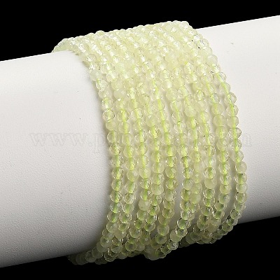 Natural Lemon Jade Beads Strands&nbsp;G-C262-A04-2mm-1
