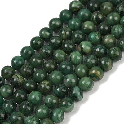 Natural African Jade Beads Strands&nbsp;G-K091-4mm-1