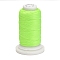 Waxed Polyester Cord, Flat, Green Yellow, 1mm, about 76.55 yards(70m)/roll
