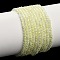 Natural Lemon Jade Beads Strands, Faceted, Round, 2.5mm, Hole: 0.5mm, about 169pcs/strand, 15.55 inch(39.5cm)