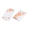 Paper Pillow Boxes, Gift Candy Packing Box, Flower Pattern & Word Handmade with Love, White, Box: 12.5x7.6x1.9cm, Unfold: 14.5x7.9x0.1cm