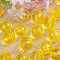 Transparent Acrylic Beads, Round, Yellow, 10mm, about 1000pcs/500g.