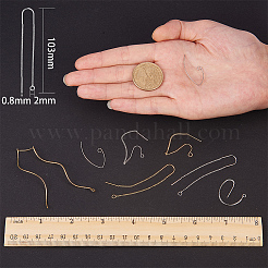 真鍮製スタッドピアスパーツ  アメリカンピアス  プラチナ·ゴールデン  容器：7.4x7.2x1.7cm&nbsp;KK-SC0001-02