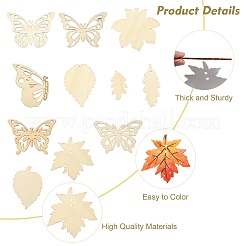 DIY Spring and Summer Theme Wood Pendants Decoration Making Kit&nbsp;DIY-CJ0002-62