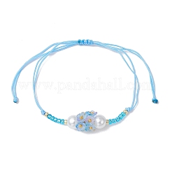 Adjustable Nylon Cord Braided Beads Bracelets&nbsp;BJEW-MZ00170-06