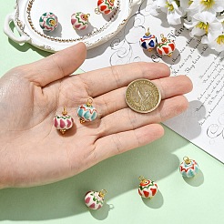 10Pcs Handmade Porcelain Pendants&nbsp;PALLOY-YW00123