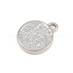 Hammered 304 Stainless Steel Pendants&nbsp;LS-STAS-L313-11P