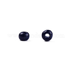 11/0 FGBグレードAベーキングペイントガラスシードビーズ  ラウンド  ダークブルー  2.3x1.5mm  穴：1mm  約5300個/50g&nbsp;X-SEED-N001-A-1064