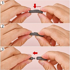 304 Stainless Steel Bayonet Clasps&nbsp;X-STAS-I013-4mm-MB