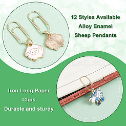 Iron Long Paper Clips&nbsp;AJEW-OC00011