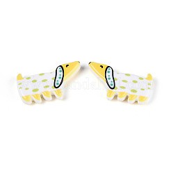 Printed Opaque Resin Beads&nbsp;RESI-N043-04D