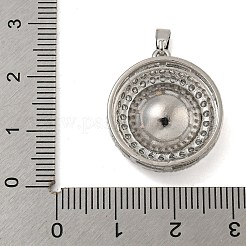 Brass Micro Pave Clear Cubic Zirconia Pendants&nbsp;KK-N254-118P-02