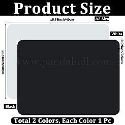 2Pcs 2 Colors Silicone Placemats&nbsp;AJEW-PA0001-10