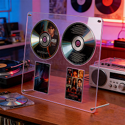 Acrylic Display Stands for CD&nbsp;ODIS-WH0043-305A