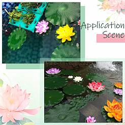 Artificial EVA Foam Lotus Leaf & Flower&nbsp;AJEW-SP0003-26E