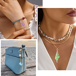 60Pcs 15 Styles Alloy and Enamel Big Pendants&nbsp;FIND-TA0010-95