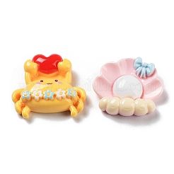Ocean Theme Opaque Resin Cabochons&nbsp;RESI-H155-13