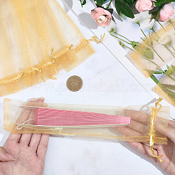 100Pcs Organza Drawstring Bags for Chinese Fan&nbsp;OP-GF0001-02B
