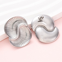 304 Stainless Steel Vortex Spiral Stud Earrings&nbsp;EJEW-C148-01P
