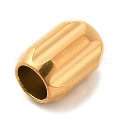 Ion Plating(IP) 304 Stainless Steel Glazed European Beads&nbsp;STAS-M308-10E