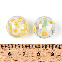 Printed Transparent Acrylic Beads&nbsp;MACR-T048-09