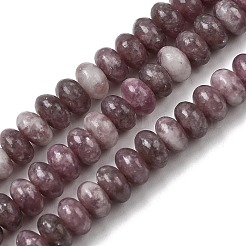 Natural Lepidolite/Purple Mica Stone Beads Strands&nbsp;G-K365-E01-4x6mm